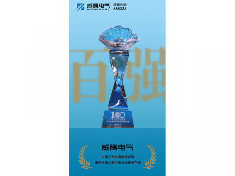 9888拉斯维加斯官网电气荣登“第十八届中国上市公司成长百强”榜单